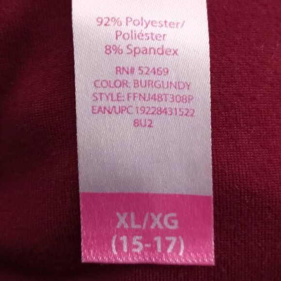 NO BOUNDARIES BURGUNDY BODYSUIT SZ.XL EUC - Picture 5 of 5